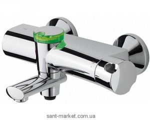 Змішувач з термостатом двухвентильний для ванни Oras колекція Eterna хром 6375U