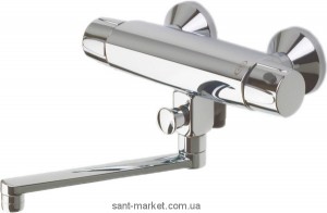 Змішувач з термостатом двухвентильний для ванни Oras колекція Nova хром 7446X
