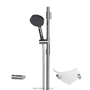 Душовий гарнітур зі штангою Oras колекція Hydra хром 390