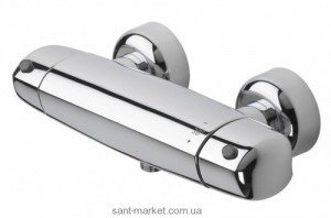 Змішувач для душу настінний двухвентильний з термостатом Oras колекція Optima хром 7160Y