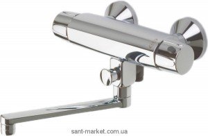 Смеситель с термостатом двухвентильный для ванны Oras коллекция Nova хром 7446X