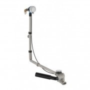 Сифон для ванны удлиненный Geberit подвод воды через слив-перелив  хром 150.711.21.1