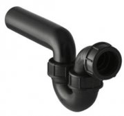 Geberit Сифон проходной для горизонтальных трубопроводов  черный 152.040.16.1