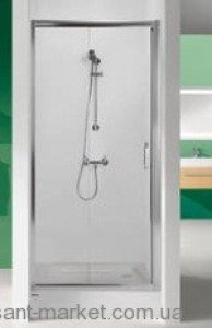 Душові двері в нішу SANPLAST скляна розсувна на роликах 90х190 D2 / TX5-90-S sb W0