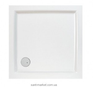 Душовий піддон акриловий квадратний SANPLAST B-M / FREE 90x90x6 білий biew