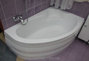 Ванна акрилова кутова Sanplast колекція Comfort R 150х100х60 WAP / CO