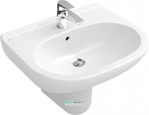 Раковина для ванної підвісна Villeroy & Boch колекція O.Novo біла 51606701