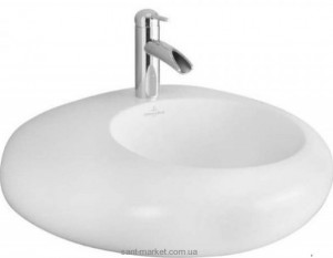 Раковина для ванної накладна Villeroy & Boch колекція Pure Stone біла 517251R1