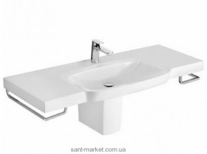 Раковина для ванной подвесная умывальник-столешница с вешалкой Villeroy&Boch Sentique белая 51428101