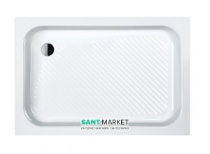 Душевой поддон акриловый прямоугольный SANPLAST B/CL 110х80x15 белый
