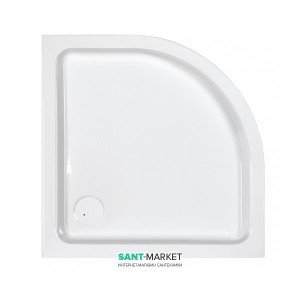 Душовий піддон акриловий чверть кола SANPLAST BP / FREE 100x100x9 білий