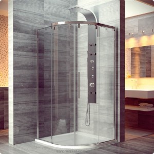 Душова кабіна San swiss Pur light S напівкругла 90x90х200 PLSR550905007