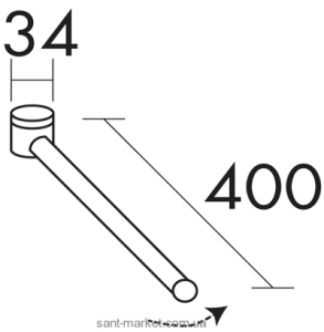 BURGBAD Полотенцедержатель хром HHN0375