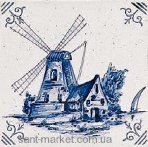 Adex плитка Dibujo delft № 2 C / cantonera 13x13 ADRU6003