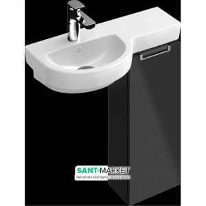 Тумба під раковину Villeroy & Boch Subway 2.0 підвісна 24x18.7x62 сіра A81801DH