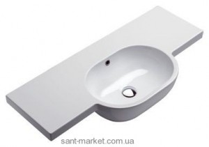 Раковина для ванної підвісна умивальник-стільниця Catalano колекція Sistema C2 біла 105C2SF