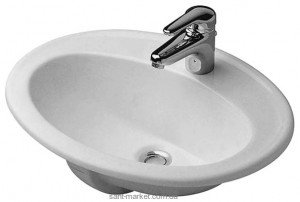 Раковина для ванної вбудована Duravit колекція Duraplus біла 0472560000