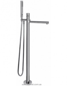 Смеситель однорычажный напольный (отдельностоящий) с душем Gessi Коллекция Ovale хром 24901 031