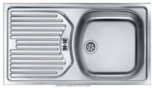 Мийка для кухні прямокутна Franke Eurostar крило опціонально врізна нержавіюча сталь хром 031 081 010 / ETL 614 и