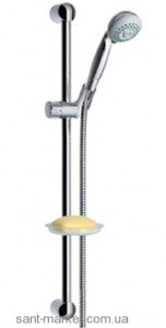 Душевой гарнитур со штангой Hansgrohe коллекция Croma с мыльницей хром 27753000