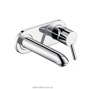 Смеситель для раковины однорычажный настенный скрытый Hansgrohe коллекция Talis хром 31620000