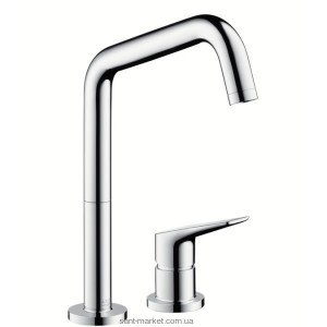 Смеситель для кухни Hansgrohe Axor Citterio M однорычажный на два отверстия 34820800