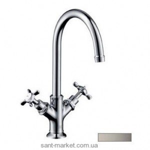 Змішувач для раковини двухвентильний з донним клапаном високий Hansgrohe Axor Montreux нікель 16502830