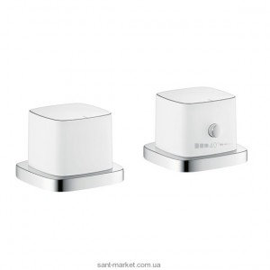 Змішувач з термостатом двухвентильний на борт ванни Hansgrohe колекція PuraVida хром 15474000