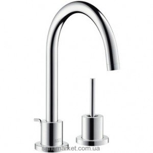 Змішувач для раковини з джойстиком і донним клапаном високий Hansgrohe Axor Starck хром 10132000