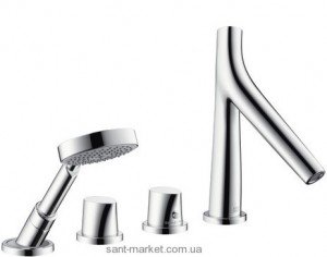 Смеситель с термостатом на борт ванны с душем Hansgroh Axor Starck Organic хром 12426000