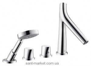 Змішувач з термостатом на борт ванни з душем Hansgrohe колекція Axor Starck Organic хром 12425000