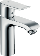 Смеситель для раковины однорычажный с донным клапаном Hansgrohe коллекция Metris хром 31121000