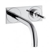 Смеситель для раковины с джойстиком настенный скрытый Hansgrohe коллекция Axor Uno2 хром 38112000