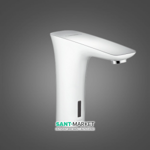 Смеситель для раковины электронный сенсорный Hansgrohe PuraVida хром/белый 15173400