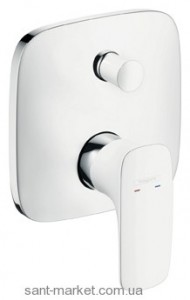 Змішувач прихований (вбудований) Hansgrohe колекція PuraVida хром / білий 15447400