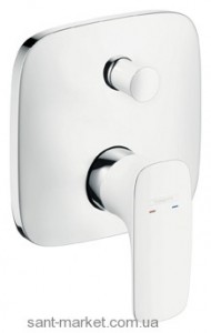 Змішувач прихований (вбудований) Hansgrohe колекція PuraVida хром / білий 15445400