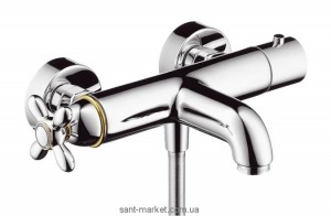 Змішувач з термостатом двухвентильний Hansgrohe колекція Axor Carlton хром / золото 17241090