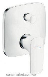 Смеситель скрытый (встраиваемый) Hansgrohe коллекция PuraVida хром/белый 15445400