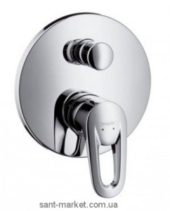 Смеситель скрытый (встраиваемый) Hansgrohe коллекция Metris Metropol E хром 14477000