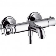 Смеситель с термостатом двухвентильный Hansgrohe коллекция Axor Montreux никель 16241820