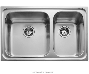 Мийка для кухні прямокутна Teka CLASSIC 2B 80 1.5 чаші врізна нержавіюча сталь хром 11119055