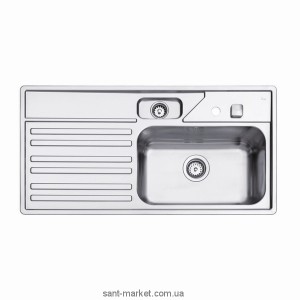 Мойка для кухни прямоугольная Teka Pento Basic (L)  1 чаша и емкость для разморозки  крыло справа  врезная  нержавеющая сталь  хром 88280