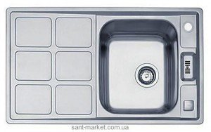 Мийка для кухні прямокутна Teka Cuadro 45 B обертається крило врізна нержавіюча сталь хром 30000750