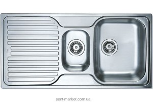 Мойка для кухни прямоугольная Teka PRINCESS 1 1/2 B 1D  1.5 чаши  оборачиваемое крыло  врезная  нержавеющая сталь  хром 30000174