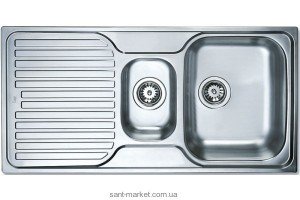 Мойка для кухни прямоугольная Teka PRINCESS 1 1/2 B 1D  1.5 чаши  оборачиваемое крыло  врезная  нержавеющая сталь  хром 30000174