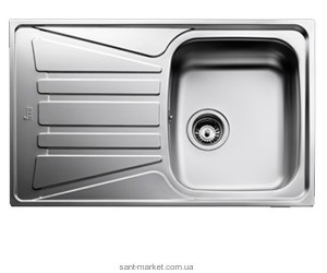 Мойка для кухни прямоугольная Teka Basico 79 1B 1D оборачиваемое крыло  врезная  нержавеющая сталь  хром микротекстура 10124002