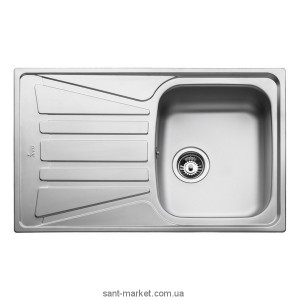 Мийка для кухні прямокутна Teka Basico 79 1B 1D обертається крило врізна нержавіюча сталь хром матова 10124019