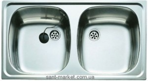 Мийка для кухні прямокутна Teka UNIVERSAL 800.440 2B 2 чаші врізна нержавіюча сталь хром матова 30000155