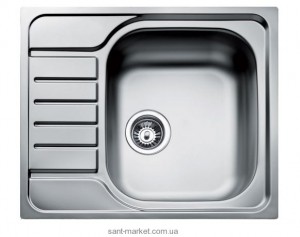 Мойка для кухни прямоугольная Teka UNIVERSAL 580.500 1B 1D оборачиваемое крыло  врезная  нержавеющая сталь  хром матовая 30000065