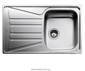 Мийка для кухні прямокутна Teka Basico 79 1B 1D обертається крило врізна нержавіюча сталь хром Мікротекстура 10124002